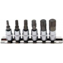 6 delige veeltand doppenset 1/4" BGS 2162