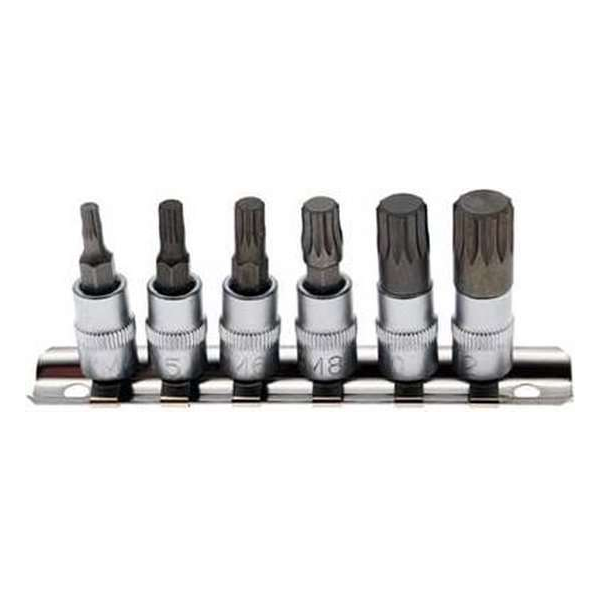 6 delige veeltand doppenset 1/4" BGS 2162 6 delige veeltand doppenset 1/4" BGS 2162
