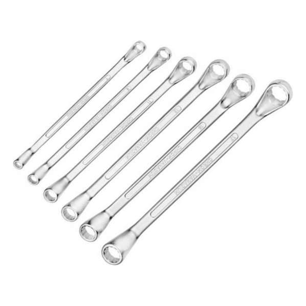 Gebogen ringsleutel set 6 delig Metrisch, 6 - 17 mm, Benson Gebogen ringsleutel set 6 delig Metrisch, 6 - 17 mm, Benson