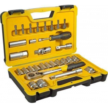 Stanley Dopsleutelset 1/2" 30-delig (chroom satijn) (M)