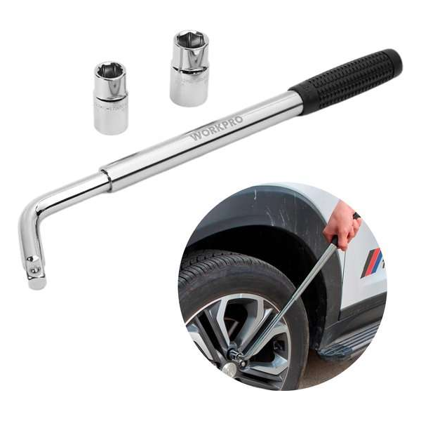 Wielsleutel voor Autobanden - Dopsleutel 1/2" - Momentsleutel Auto - Telescopisch tot 50cm - Incl. 17/19mm en 21/23mm doppen Wielsleutel voor Autobanden - Dopsleutel 1/2" - Momentsleutel Auto - Telescopisch tot 50cm - Incl. 17/19mm en 21/23mm doppen