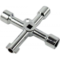 Multi sleutel - 6 tot 14mm - dubbelbaard driehoek vierkant - C