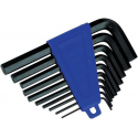 Silverline Zeskantsleutel Set 1/16 Inch t/m 3/8 Inch - 10 Delig