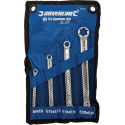 Silverline TRX Ringsleutel Set - E6 t/m E24 - 4 Delig - in Nylon Opberg Etui