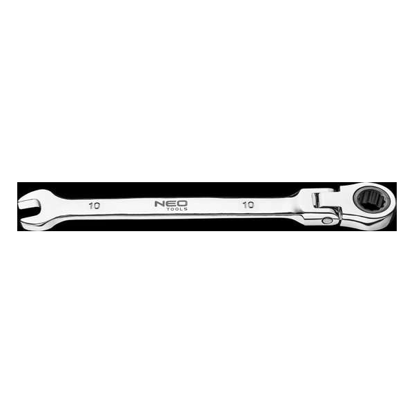 NEO steek/ratelsleutel 10mm knik met knik nek NEO steek/ratelsleutel 10mm knik met knik nek