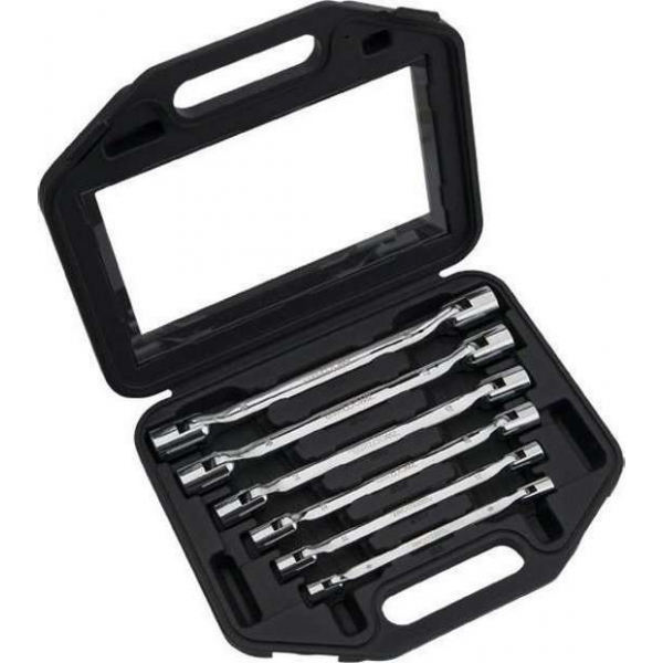 Smoos® Kniesleutel set 6-delig - Staal - Zwart - Zilver Smoos® Kniesleutel set 6-delig - Staal - Zwart - Zilver