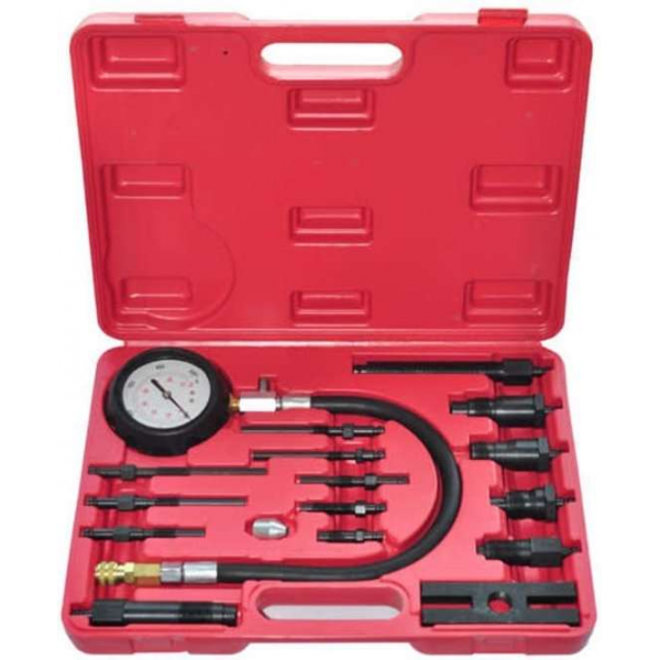 vidaXL - Dopsleutel Compressie meter voor dieselmotoren 17-delig 210004 vidaXL - Dopsleutel Compressie meter voor dieselmotoren 17-delig 210004