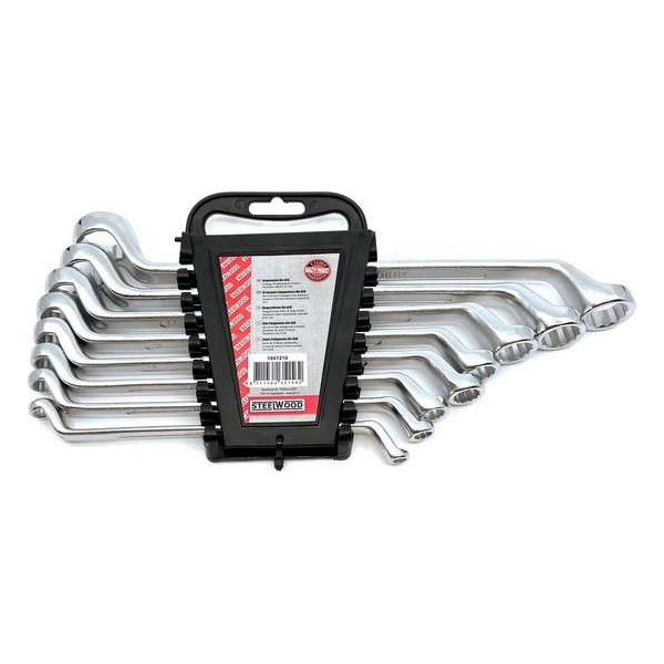 Steelwood Ringsleutelset - 8 delig - Maat 6 tot 22 mm - In houder Steelwood Ringsleutelset - 8 delig - Maat 6 tot 22 mm - In houder