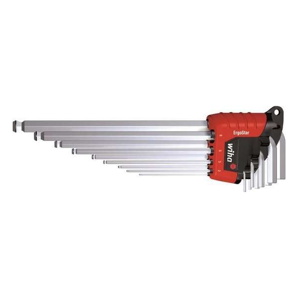 Wiha 369R H9 9-delige Inbussleutelset in ErgoStar houder - 1,5-10mm Wiha 369R H9 9-delige Inbussleutelset in ErgoStar houder - 1,5-10mm