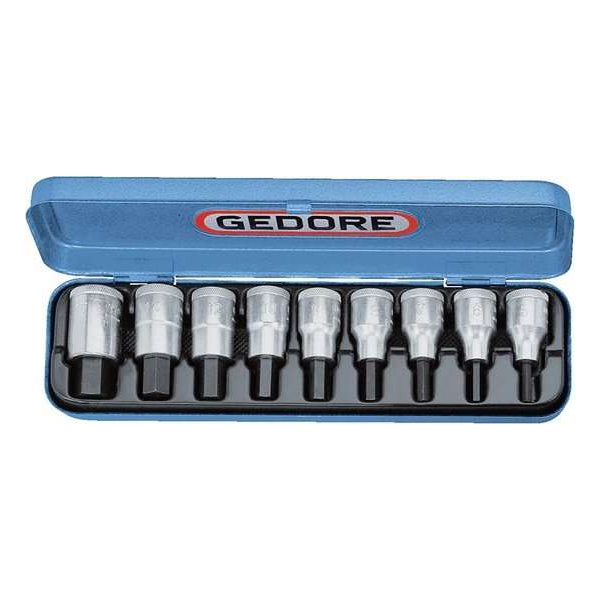 "Gedore dopsleutel-schroevendraaierset 1/2" 9-delig IN 19 PM 5-17mm" "Gedore dopsleutel-schroevendraaierset 1/2" 9-delig IN 19 PM 5-17mm"