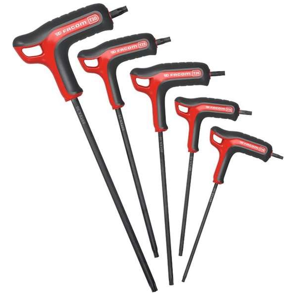 Set van 5 TORX inbussleutels t-greep Facom 89TX.PB Set van 5 TORX inbussleutels t-greep Facom 89TX.PB