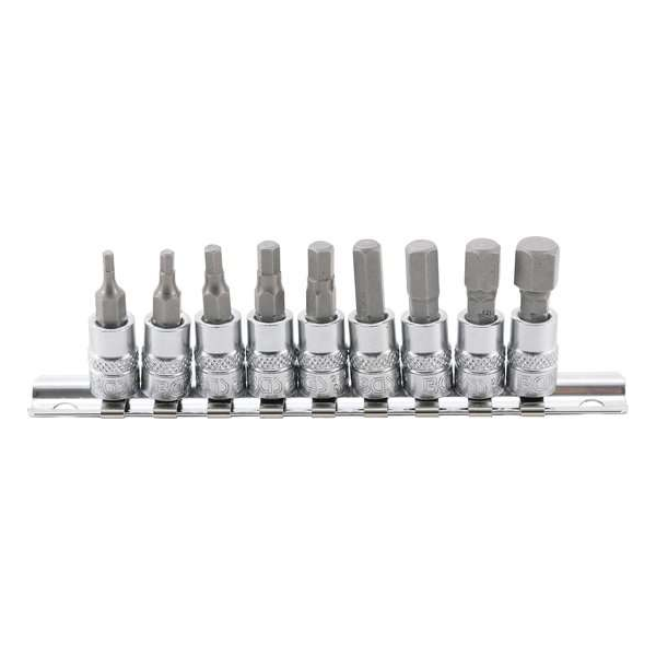 Inbus doppenset 1/4" (engels/ inch/ SAE), 9 delig, BGS 2749 Inbus doppenset 1/4" (engels/ inch/ SAE), 9 delig, BGS 2749