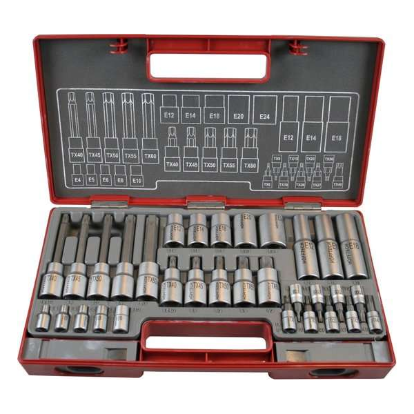 Professionele 32 Delige Torx Bit en Ster doppenset Chroom Vanadium dopsleutel bitjes in opbergkoffer Professionele 32 Delige Torx Bit en Ster doppenset Chroom Vanadium dopsleutel bitjes in opbergkoffer