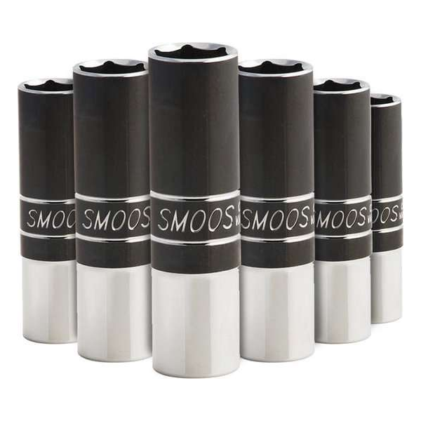 Smoos® Losse dop 13 mm extra lang met 1/4 opname - 6 stuks Smoos® Losse dop 13 mm extra lang met 1/4 opname - 6 stuks
