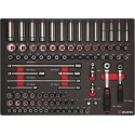 WURTH , SYSTEEMASSORTIMENT 8.4.1, DOPSLEUTEL 3/8 + 1/4 INCH