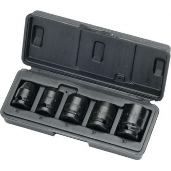 Gedore slagmoer dopsleutelset 5 delig 1/2 k19-s05 1 10-13-17-19-24 mm 1/2 aansluiting