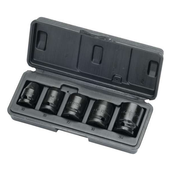 Gedore slagmoer dopsleutelset 5 delig 1/2 k19-s05 1 10-13-17-19-24 mm 1/2 aansluiting