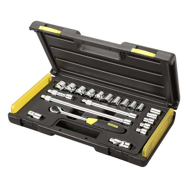 STANLEY Microtough Dopsleutelset 21-delig - 3/8"