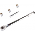 momentsleutel set 1/2" aansluiting - 40 - 210 nm - inclusief verlengstuk en maatdoppen