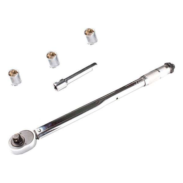 momentsleutel set 1/2" aansluiting - 40 - 210 nm - inclusief verlengstuk en maatdoppen momentsleutel set 1/2" aansluiting - 40 - 210 nm - inclusief verlengstuk en maatdoppen