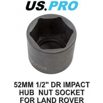 Kracht dop 52 mm 1/2" voor Land Rover naafmoer / hub nut