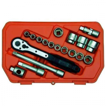 Skandia Doppendoos 3/8“ - 19 Stuks