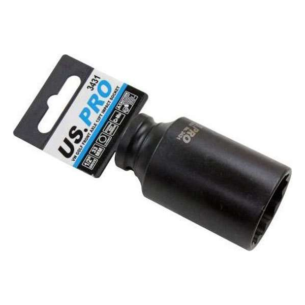 Kracht dop 33 mm 1/2" 12-kant voor Volkswagen Golf naafmoer