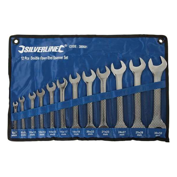 Silverline 380681 12-delige Steeksleutelset - 6-32mm Silverline 380681 12-delige Steeksleutelset - 6-32mm