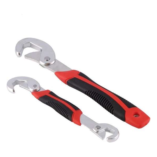 Universele sleutel - 2 stuks - sleutelset - wrench key universal - multi wrench - rubberen handvat Universele sleutel - 2 stuks - sleutelset - wrench key universal - multi wrench - rubberen handvat