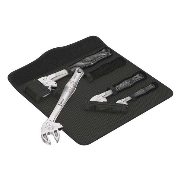 Wera 05020110001 6004 Joker 4-delige Zelfinstellende Steeksleutelset (XS, S, M & L) in etui - 7 - 19 mm Wera 05020110001 6004 Joker 4-delige Zelfinstellende Steeksleutelset (XS, S, M & L) in etui - 7 - 19 mm