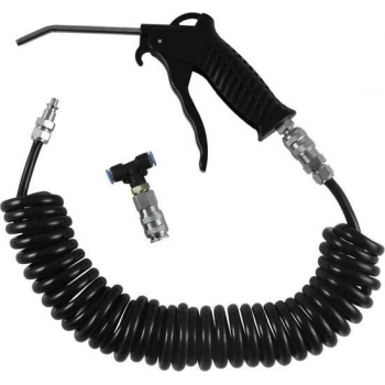 JBM Tools | Pneumatische blaaspistool 3/8" met spiraalslang 5 m