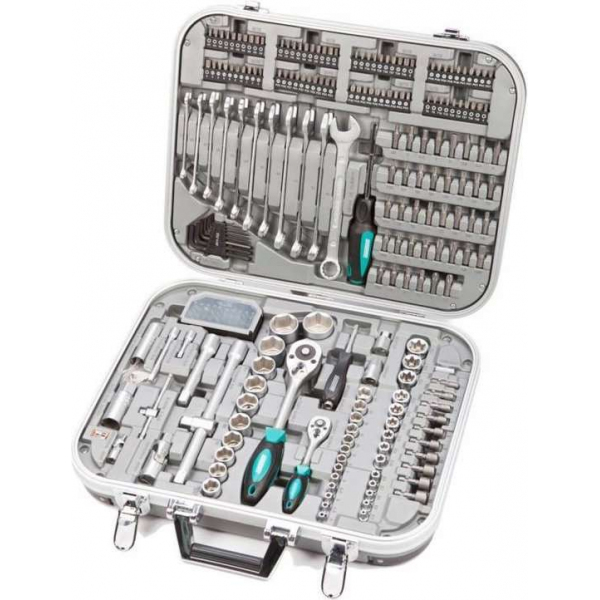 Brüder Mannesmann Bits- ringsteeksleutels- doppenset (232 dlg) in koffer Brüder Mannesmann Bits- ringsteeksleutels- doppenset (232 dlg) in koffer