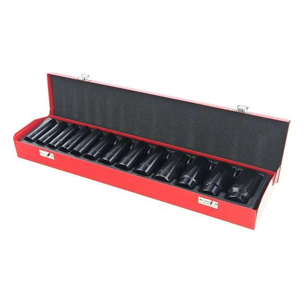 13 Delige 1/2" 10 - 30 mm Lange Krachtdoppenset