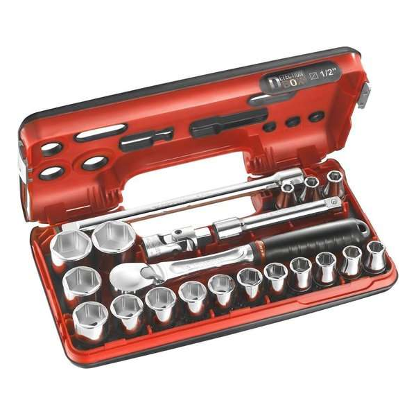 Facom doppendoos - 1/2" - met ratel - SL.DBOX1 Facom doppendoos - 1/2" - met ratel - SL.DBOX1