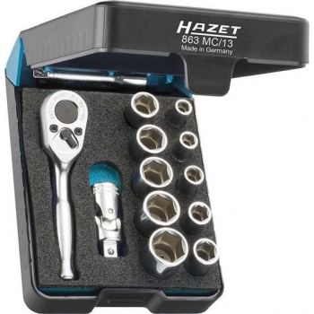 "Dopsleutelset 1/4" 13-dlg. 863MC/13 Hazet"