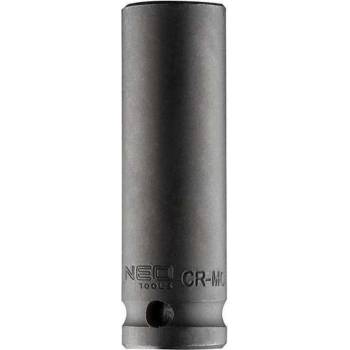 Neo Tools Krachtdop 15mm 1/2 Aansluiting Lang CrMo Staal 83mm Hoog DIN 3129 TUV M+T