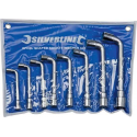 Silverline Haakse Pijpsleutel Set 8 t/m19 mm. - 8 Delig