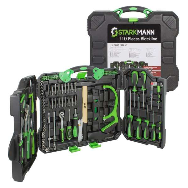 STARKMANN Premium Blackline Tools 110 delige Doppenset, bits, torx, inbus STARKMANN Premium Blackline Tools 110 delige Doppenset, bits, torx, inbus