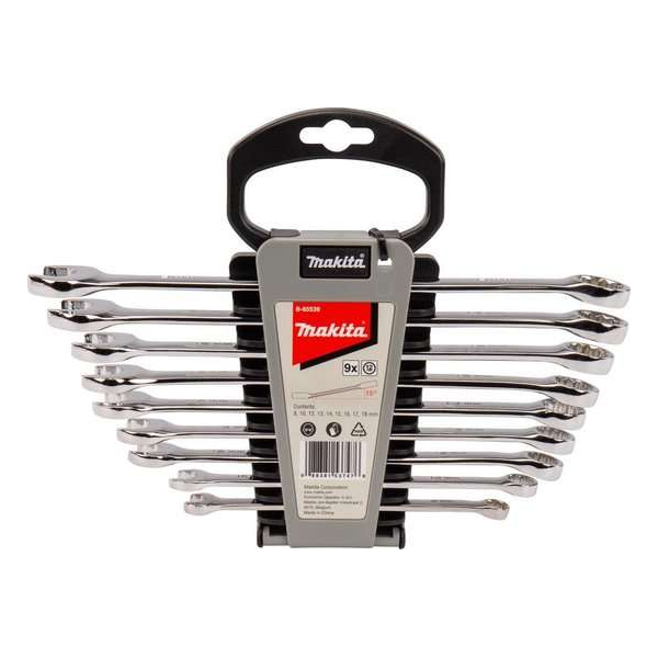 Makita Ring-/steeksleutelset 9-delig Makita Ring-/steeksleutelset 9-delig