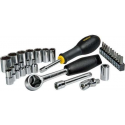 Stanley Stanley Dopsleutelset 1/4" 28-delig (chroom glanzend) (S)