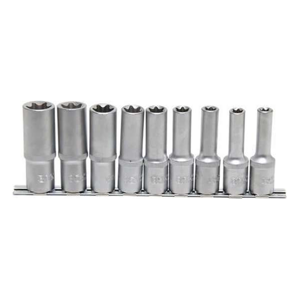 BGS - Torx doppenset lang 1/2" - 9 delig - E10, E11, E12, E14, E16, E18, E20, E22 en E24 - BGS2026 BGS - Torx doppenset lang 1/2" - 9 delig - E10, E11, E12, E14, E16, E18, E20, E22 en E24 - BGS2026