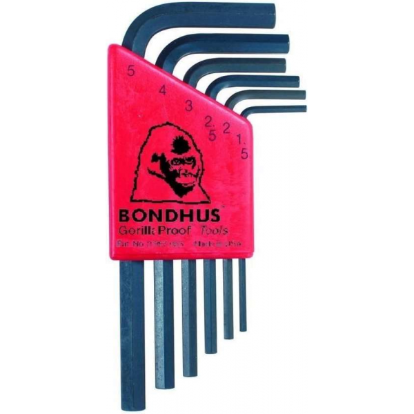 Bondhus Haakse inbussleutelset 2.5-8.0mm met gat Bondhus Haakse inbussleutelset 2.5-8.0mm met gat