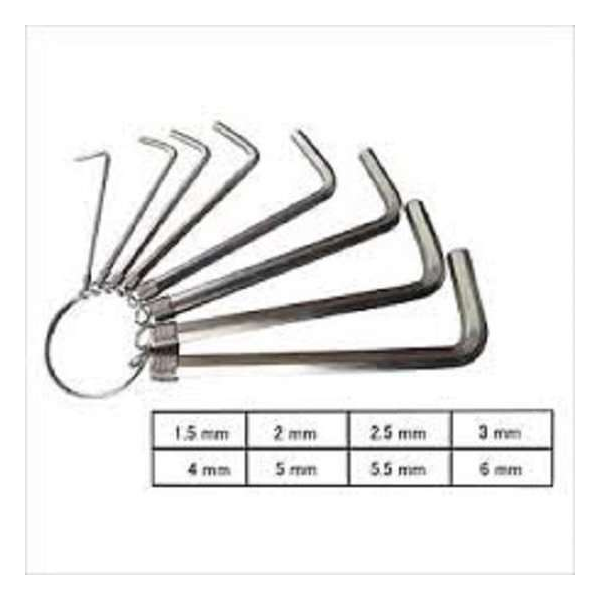 Inbussleutel 8-delige set - 1.5 - 6 mm Inbussleutel 8-delige set - 1.5 - 6 mm