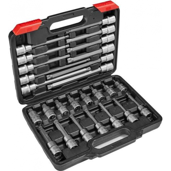 Ultratoolz 26-delig 1/2" spline / veeltand doppenset Ultratoolz 26-delig 1/2" spline / veeltand doppenset