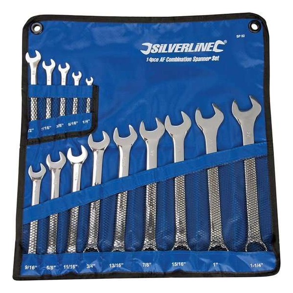 Silverline Steekringsleutel Set 1/4 t/m 1-1/4" - 14 Delig Silverline Steekringsleutel Set 1/4 t/m 1-1/4" - 14 Delig
