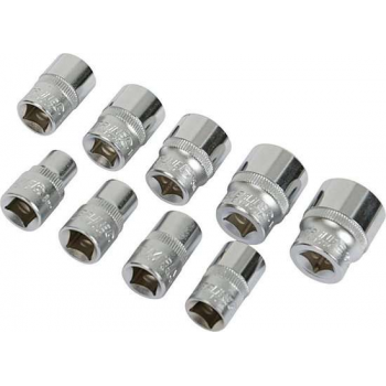 Silverline 3/8 metrische doppen set 9 st. 8 - 19 mm