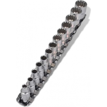 vidaXL Dopsleutel set veeltand met clip strip (13 stuks)