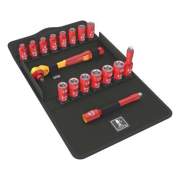 Wera 8100 SB VDE 1 Zyklop 05004970001 Dopsleutelset Metrisch 3/8 (10 mm) Wera 8100 SB VDE 1 Zyklop 05004970001 Dopsleutelset Metrisch 3/8 (10 mm)