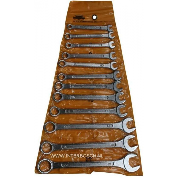 Benson ring steek 12 delige set met etui 6 t/m 22 Benson ring steek 12 delige set met etui 6 t/m 22