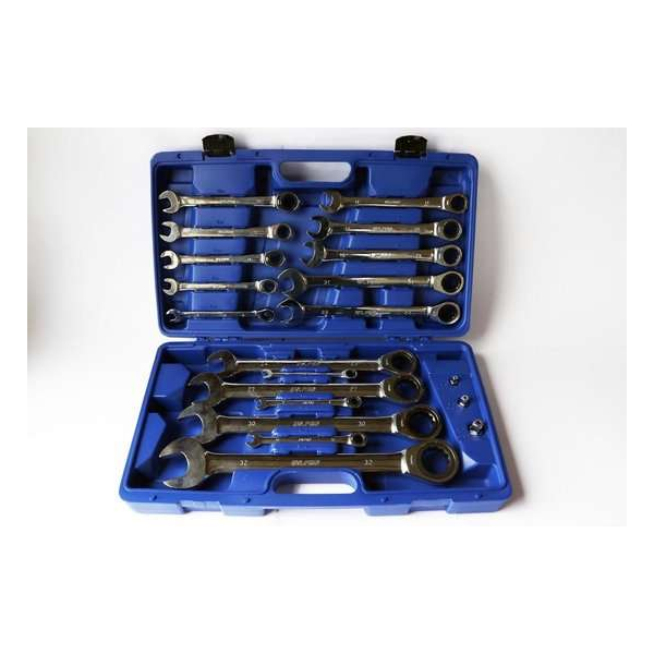 Professionele Steek-ringratelset 8-32 mm 17-delig Professionele Steek-ringratelset 8-32 mm 17-delig